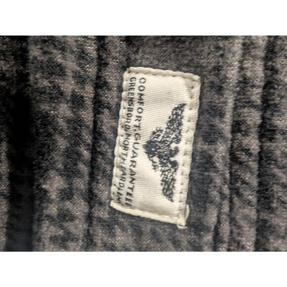 Wrangler men's long-sleeve flannel button-up shirt green & black size medium - Picture 3 of 6